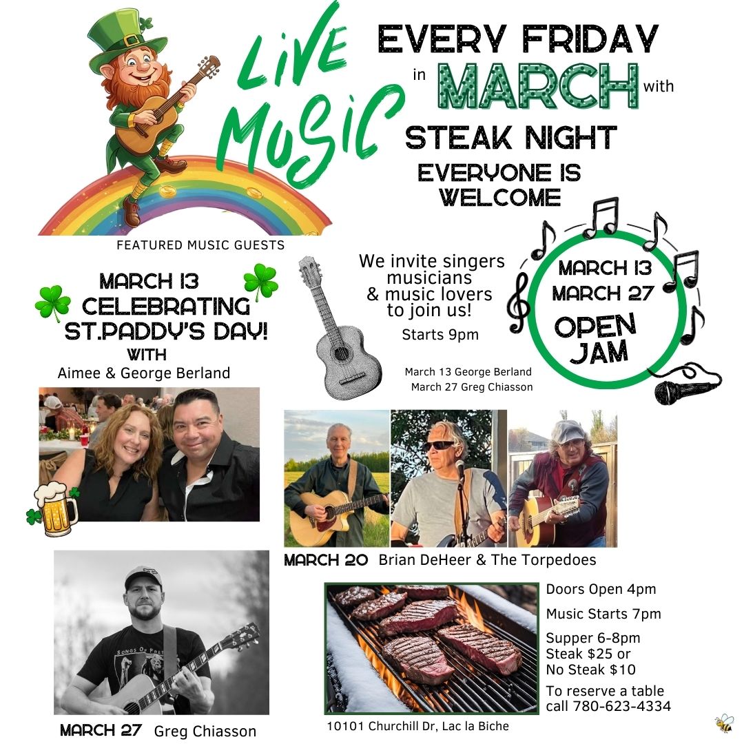 Legion March 13, 2026 Steak and Music Fridays.