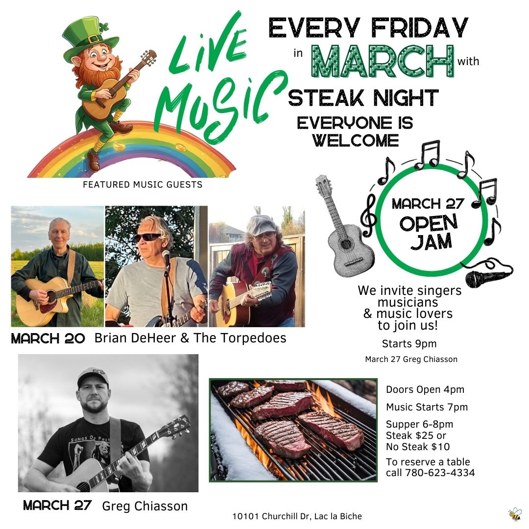 Legion Friday March 20, 2026 Steak and Music.