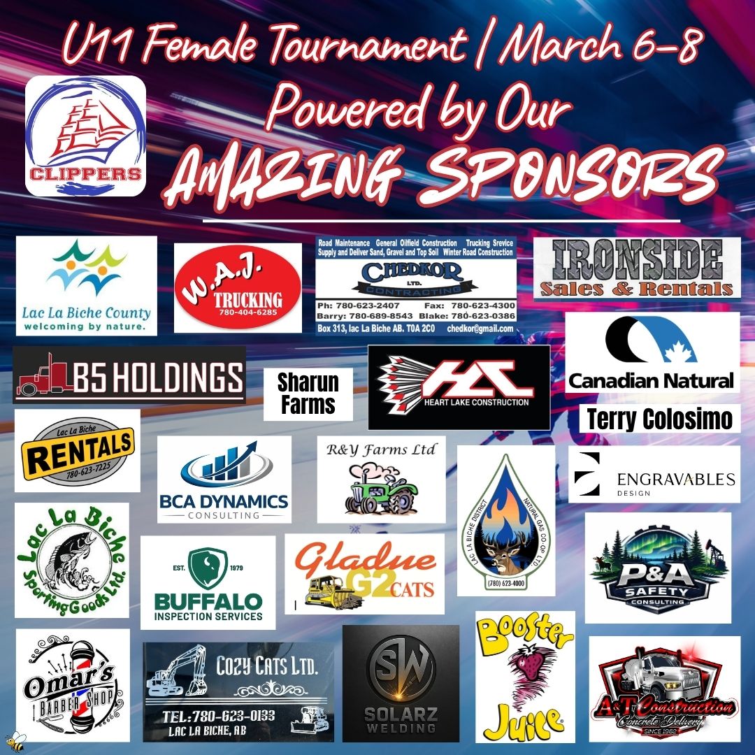 U11 Clippers March 2026 Thank You.