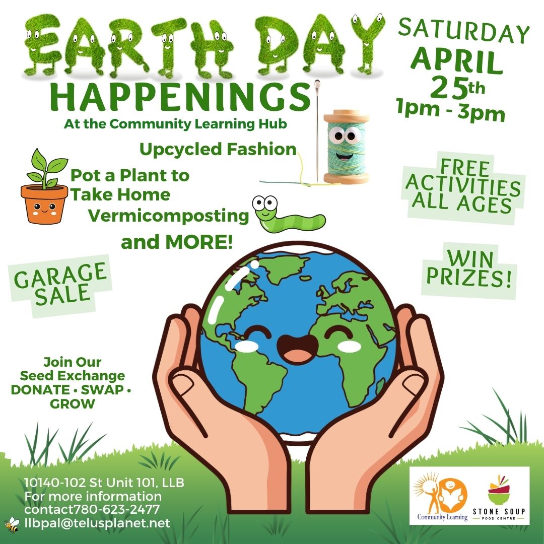 Community Learning Earth Day Happenings April 25, 2026.