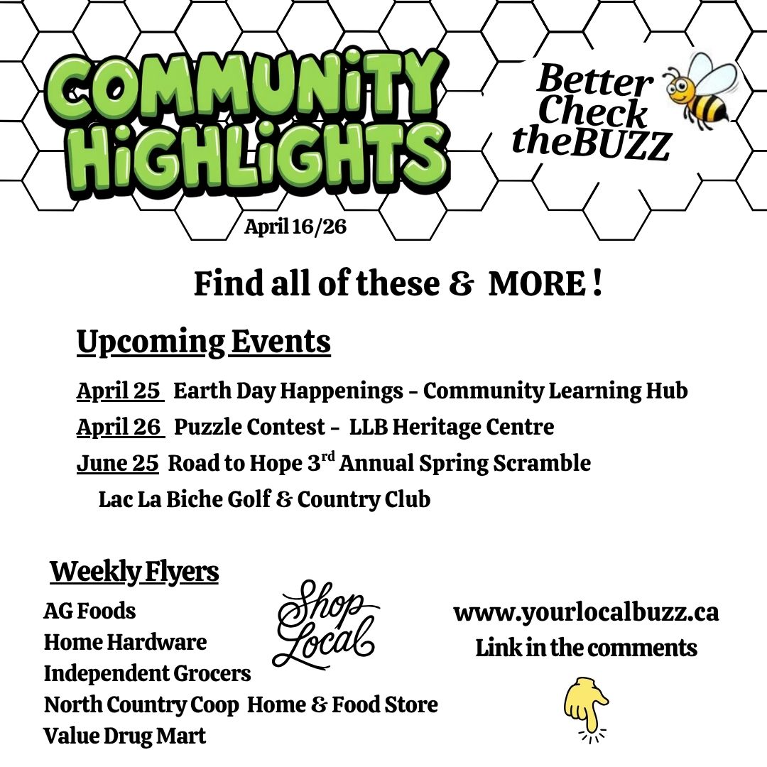 Community Highlights on Your Local Buzz Update April 15,26.