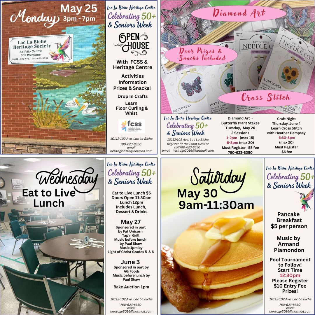 50 Plus Seniors Week May 25 to June 6, 2026.