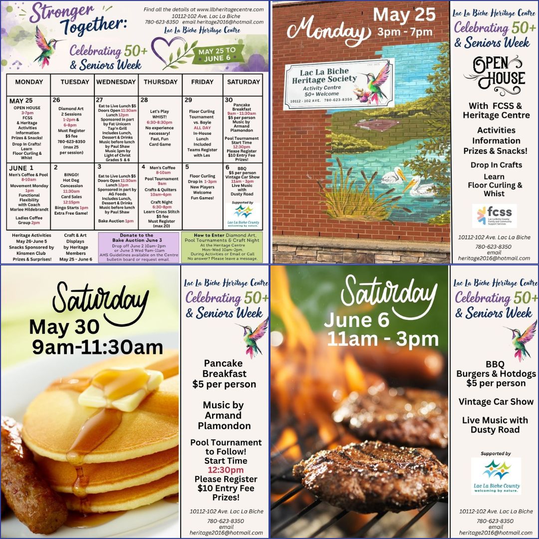 50 Plus Seniors Week at the LLB Heritage Centre from May 25 to June 6, 2026.