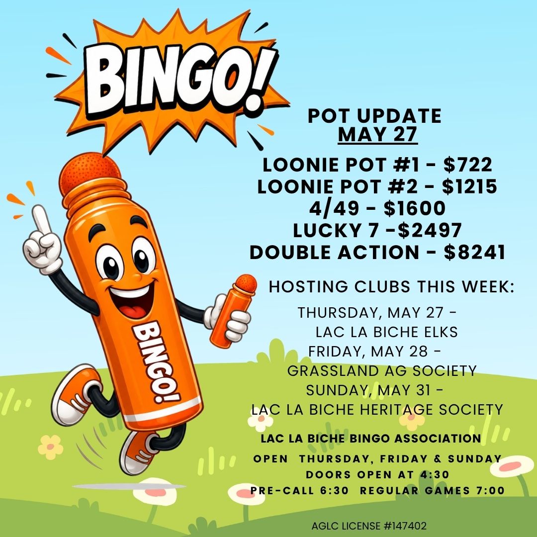 Bingo pot updates for May 27, 2026.