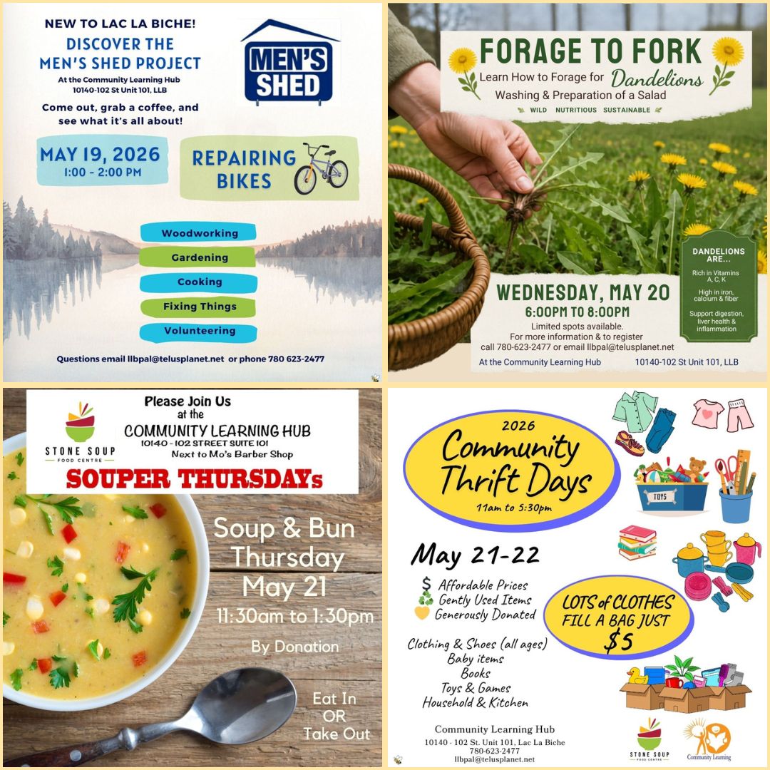 Community Learning Hub May 19-22, 2026.