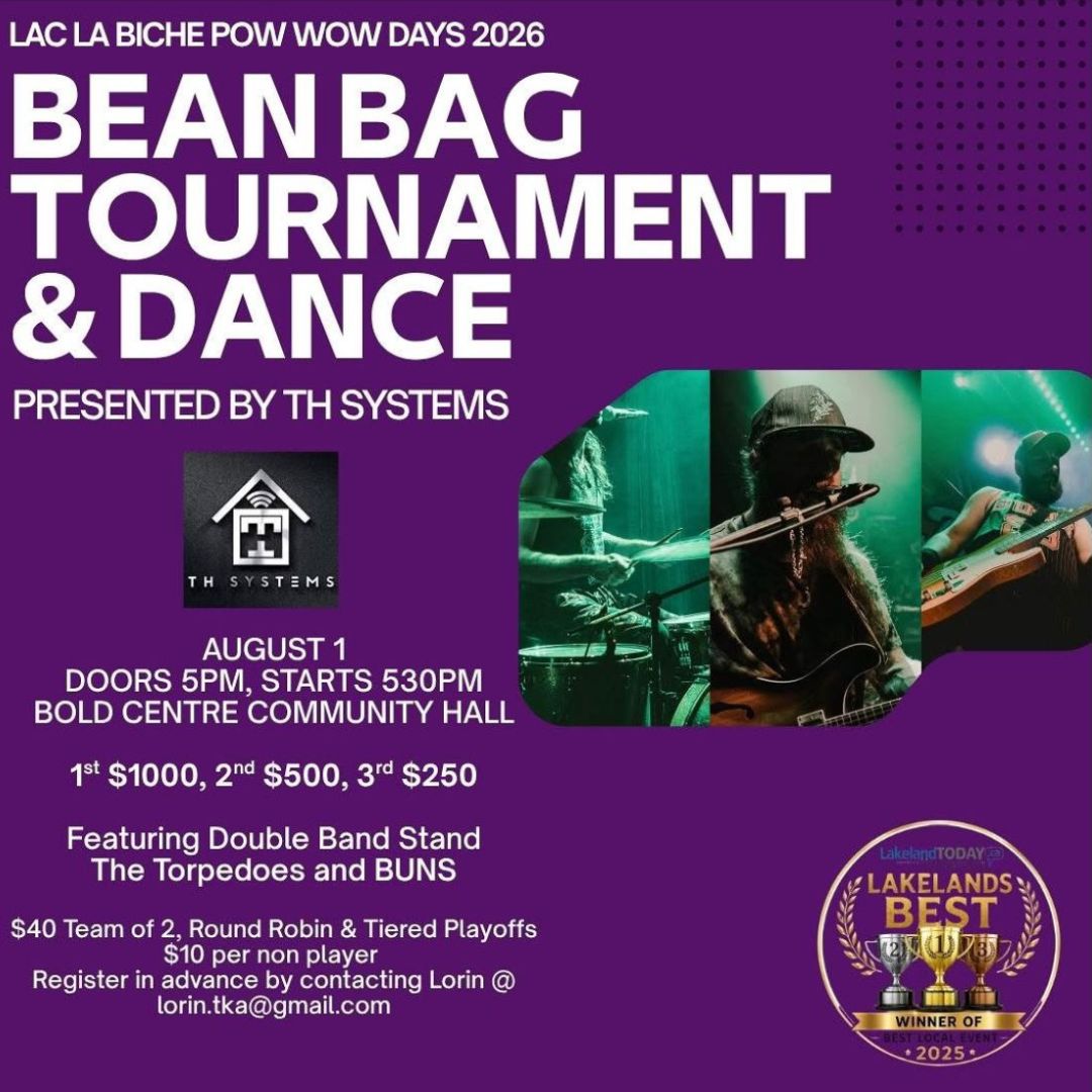 LLB Pow Wow Days Bean Bag Tournament and Dance Aug 1, 2026.