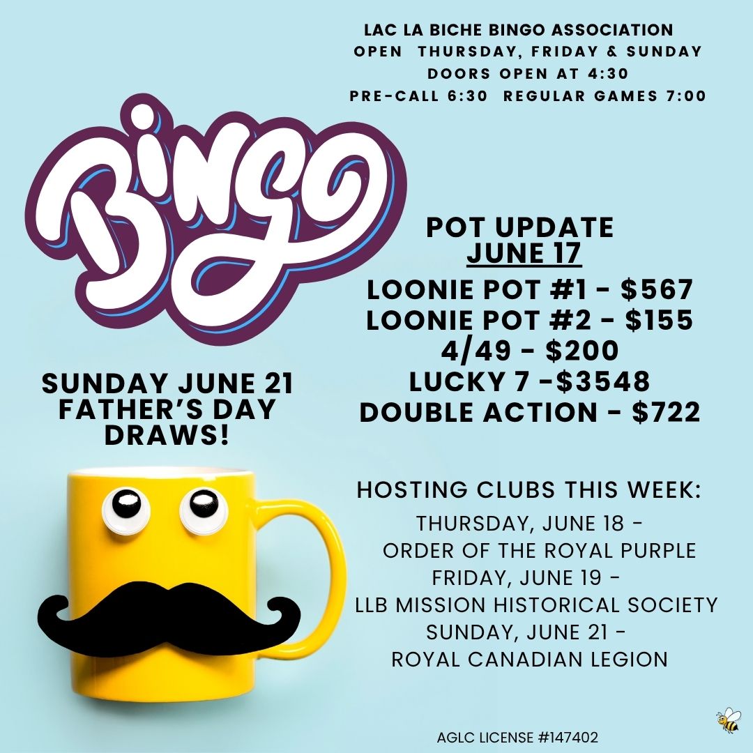 Bingo Pot Updates for June 17, 2026.