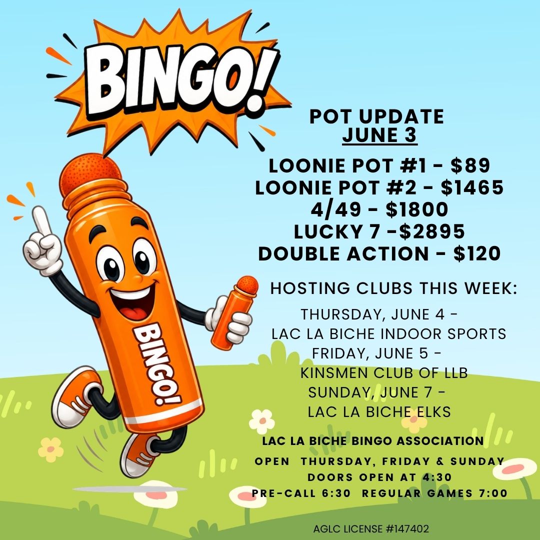 Bingo Pot Updates June 3, 2026.