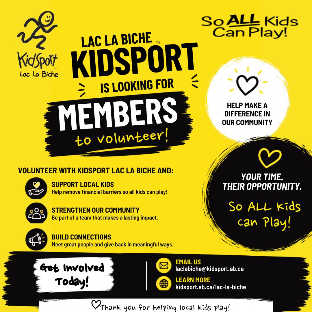 KidSport Looking for Volunteers June 2026.