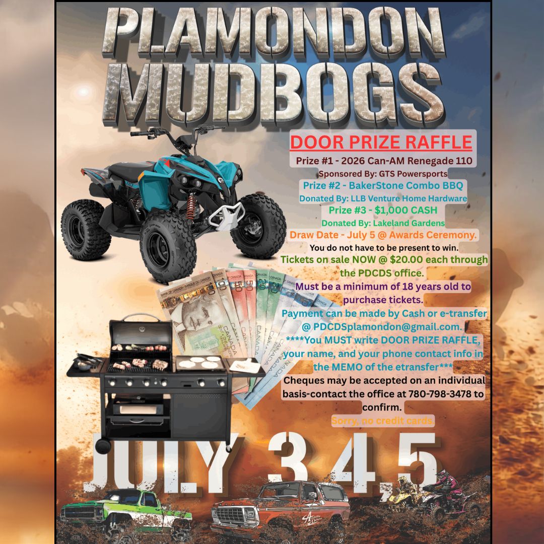 Mudbogs Door Prize Raffle 2026.
