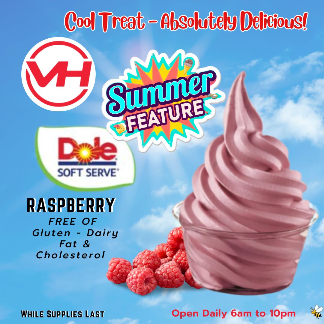 VH Cool Treat Dole Soft Serve Raspberry.