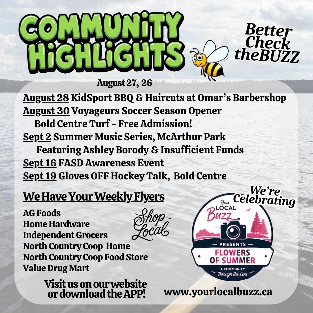 Your Local Buzz Community Highlights Update August 27 ,26.