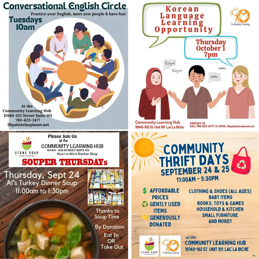 Community Learning Hub Happenings.