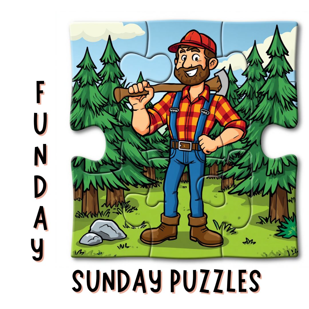 Funday Sunday Puzzles: Jigsaw and Wordsearch.