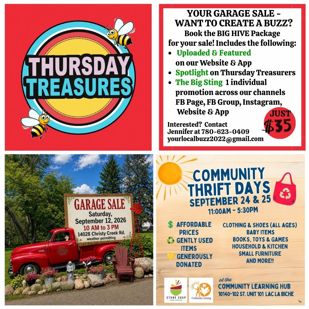 Garage Sale Thursday Sept 10, 2026.