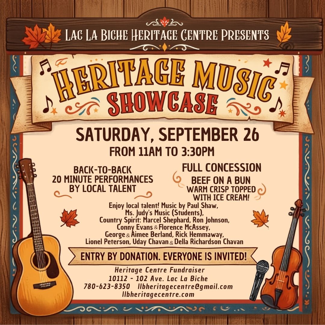 Heritage Music Showcase Sept 26, 26.