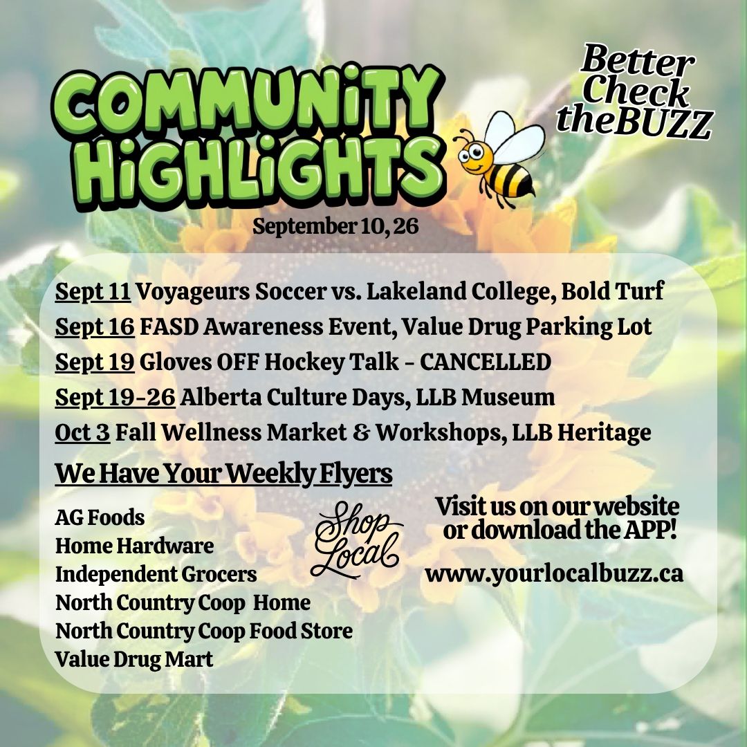 Your Local Buzz Update Sept 10 ,26.