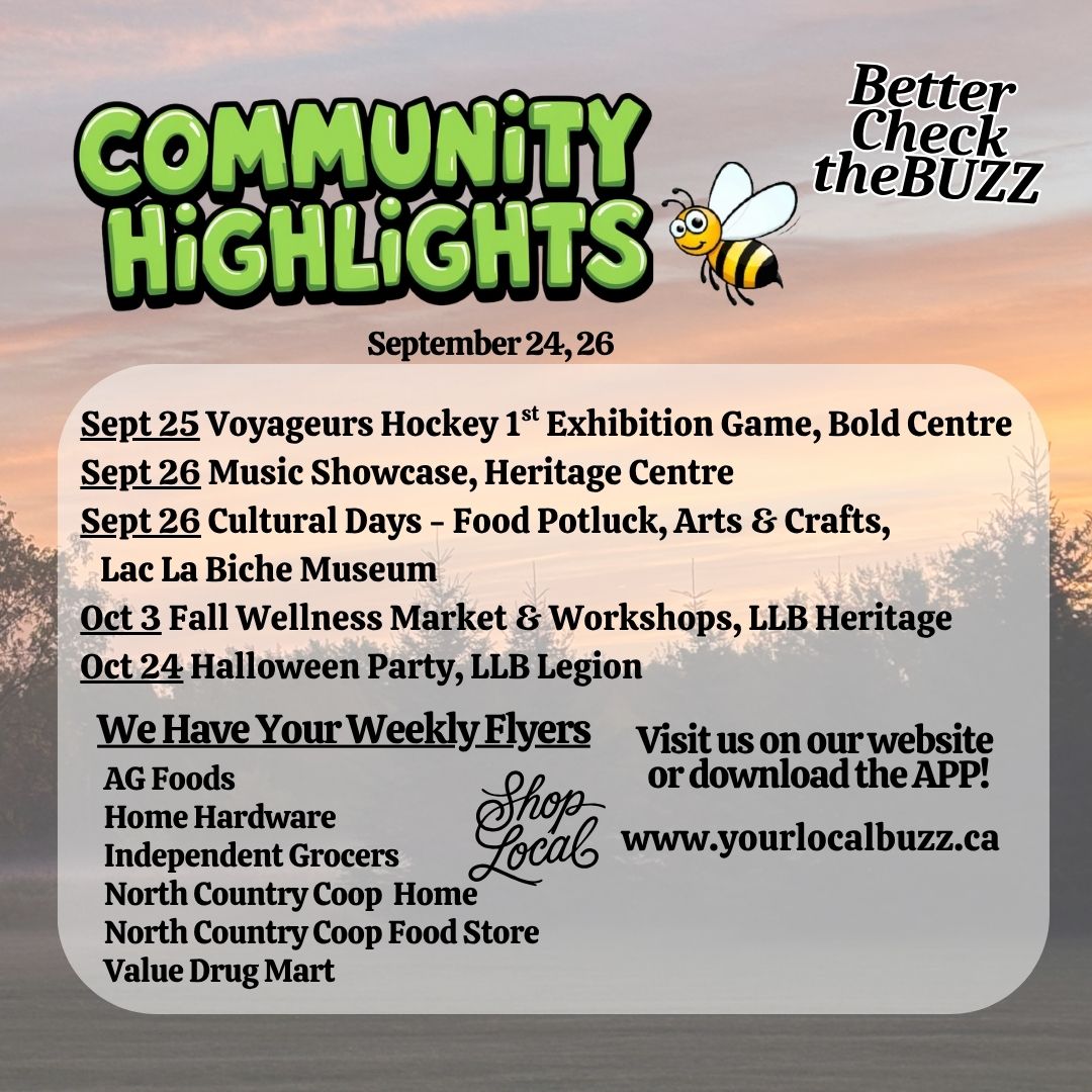 Your Local Buzz Update Sept 24 ,26.