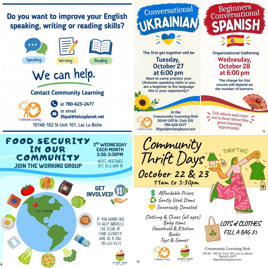 Community Learning Hub October.
