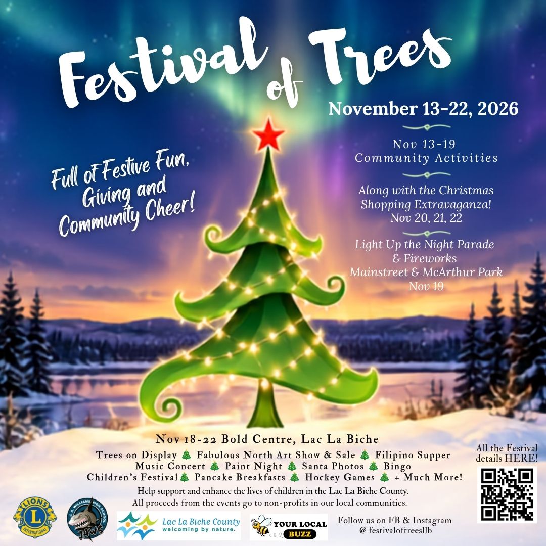 Festival of Trees Lac La Biche 2026.