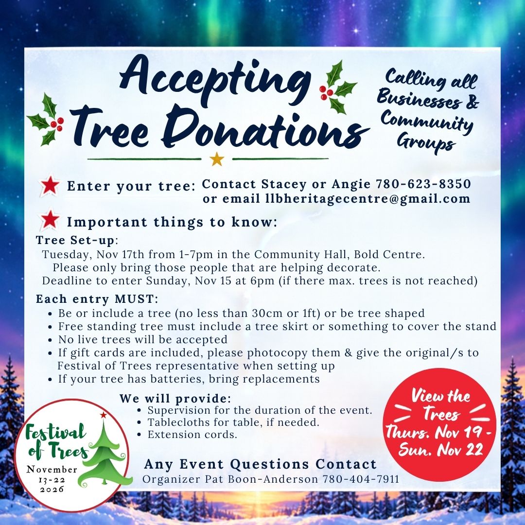 Festival of Trees Call for Trees 2026.