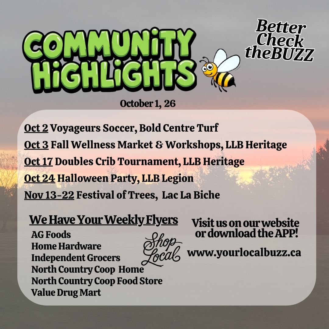 Your Local Buzz Update Oct 1,26.