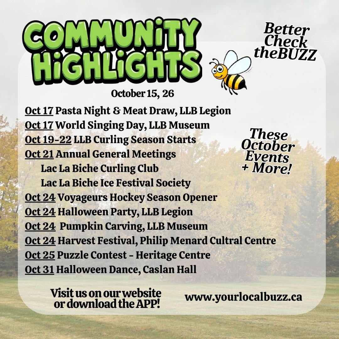 Your Local Buzz Update Oct 15,26.