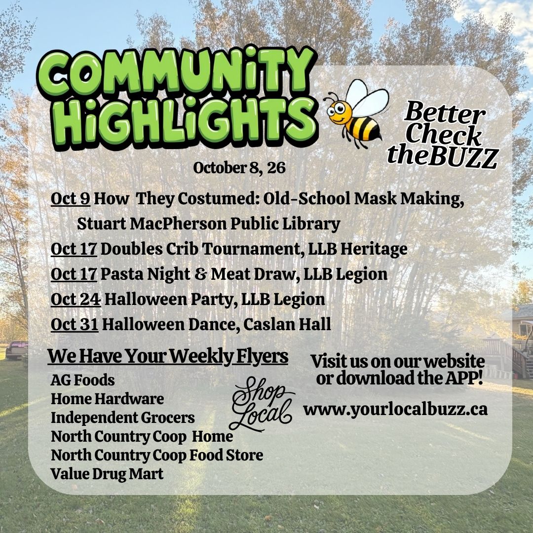 Your Local Buzz Update Oct 7,26.