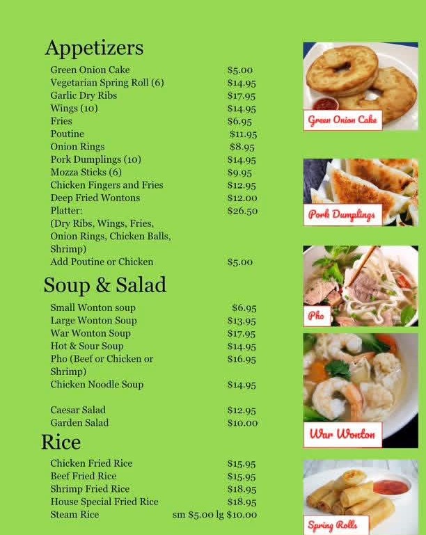 Apps, Soup, Salad, Rice