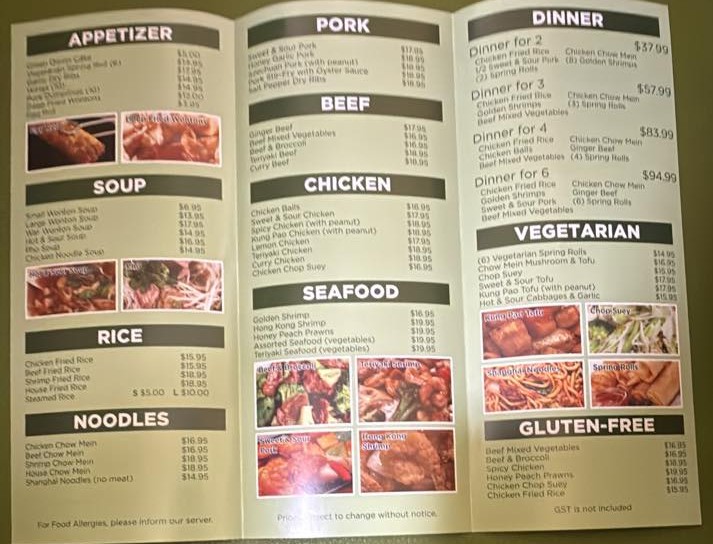 Take Out Menu 2