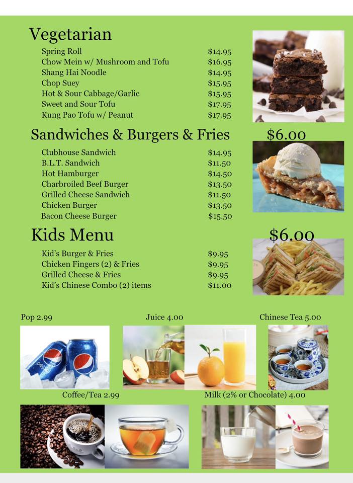 Vegetarian, Sandwiches, Burgers & Kids