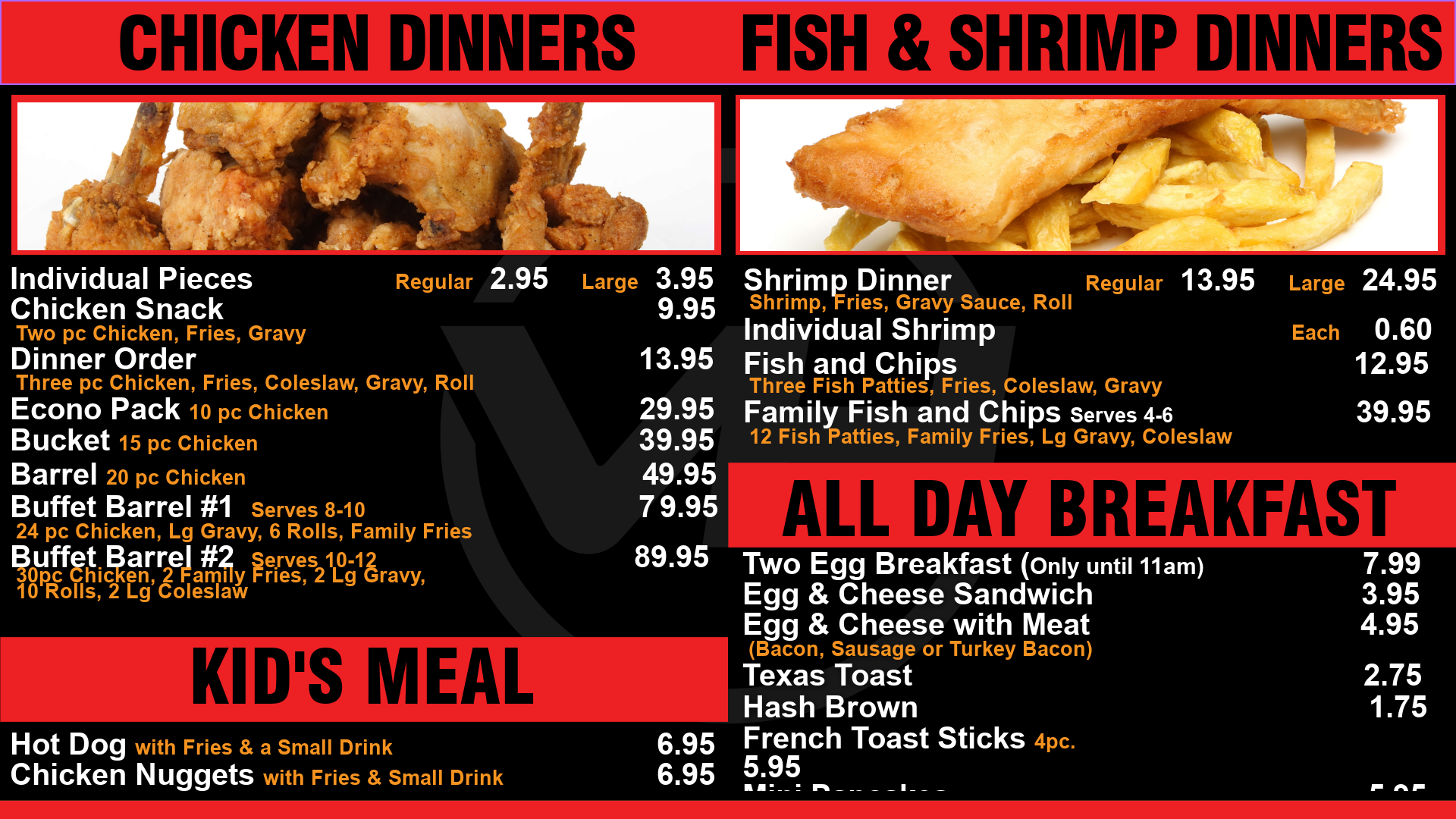 Chicken, Fish, Kids