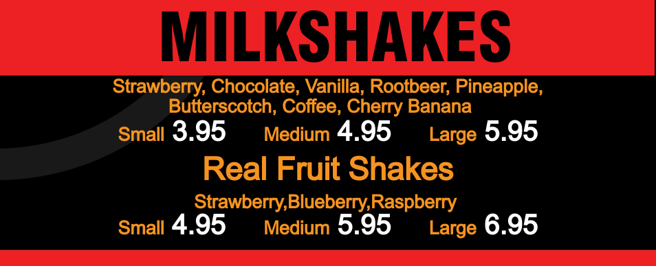 Milkshakes