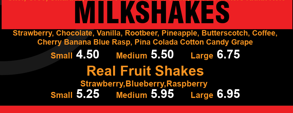 Milkshakes